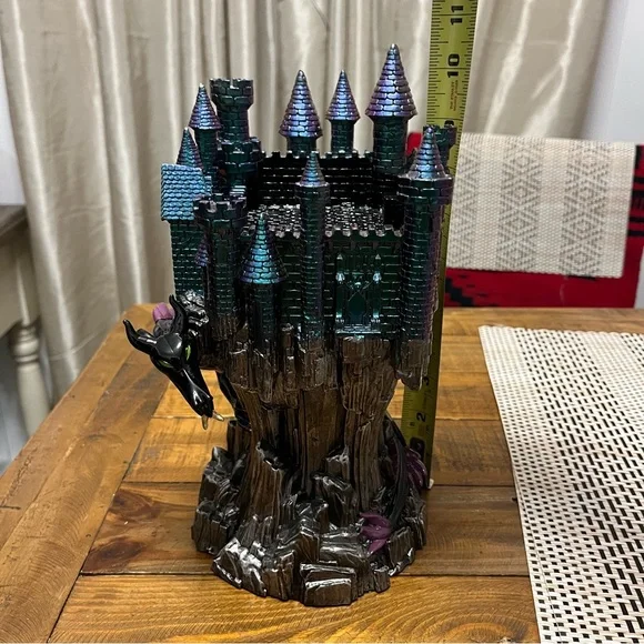 New Bath and Body Works Disney Maleficent Castle Candle Holder Villains Retired - Picture 8 of 9